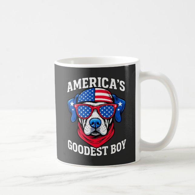 Taza De Café America’s Goodest Boy Dog (Derecha)