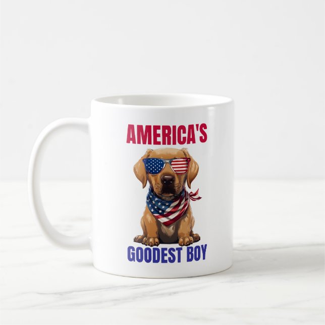Taza De Café America’s Goodest Labrador (Izquierda)