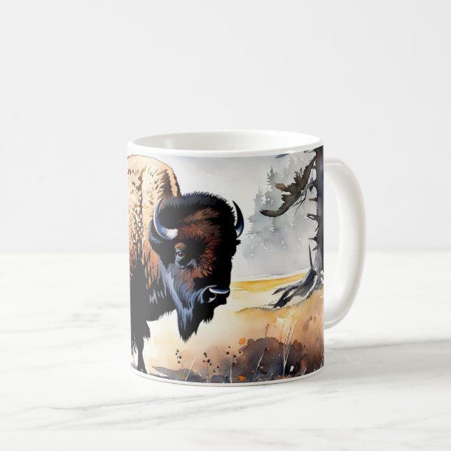 Taza De Café American Bison 2 (Anverso derecho)