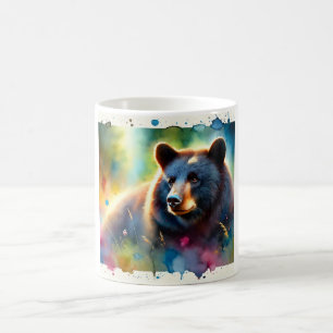 Taza De Café American black bear 010924AREF102 - Watercolor