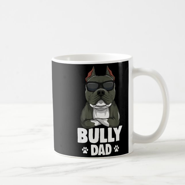 Taza De Café American Bully Dad Dogs Dad Men  (Derecha)