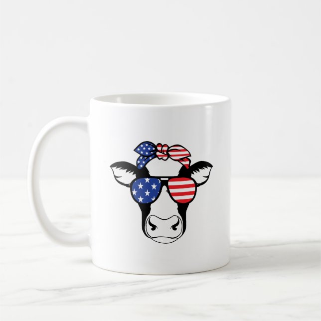 Taza De Café American Cow Mug (Izquierda)