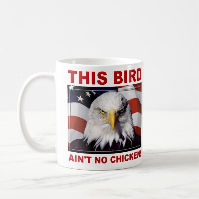Taza De Café American Eagle no es ningún pollo (Izquierda)