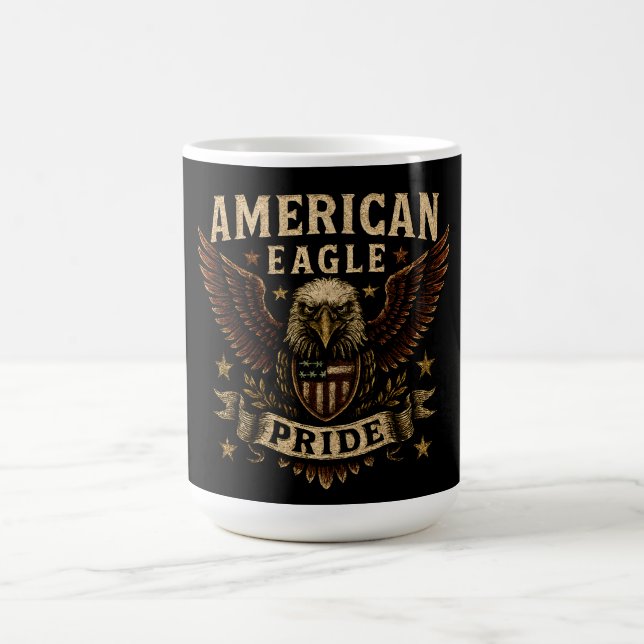 Taza De Café American Eagle Pride – Bold USA Freedom (Centro)