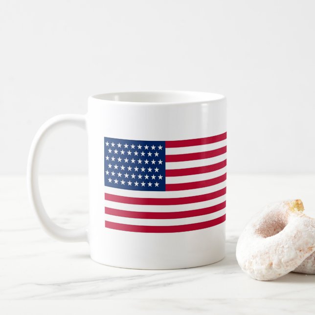 Taza De Café American flag (Con donut)
