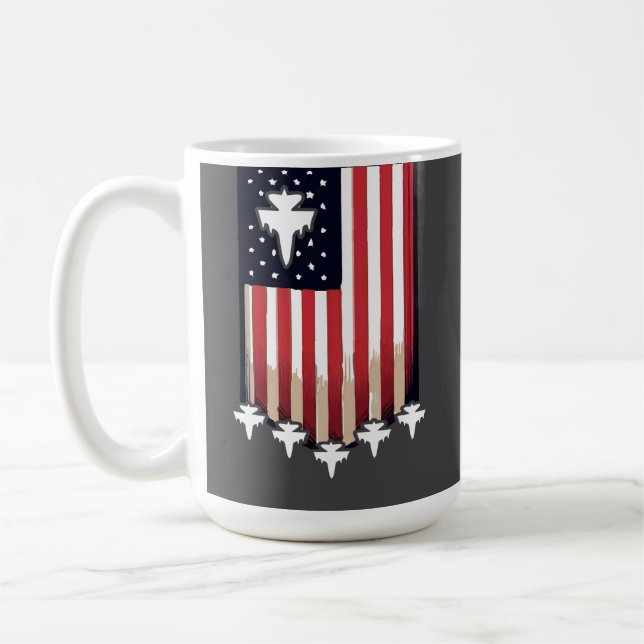 Taza De Café American Flag 4th of July-65079 (Izquierda)