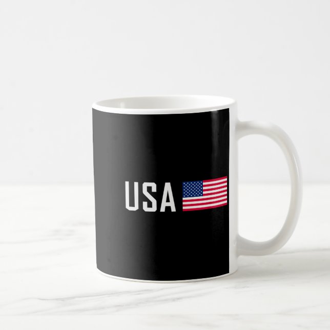 Taza De Café American Flag Cool Patriotic Men Women 4th Of July (Derecha)