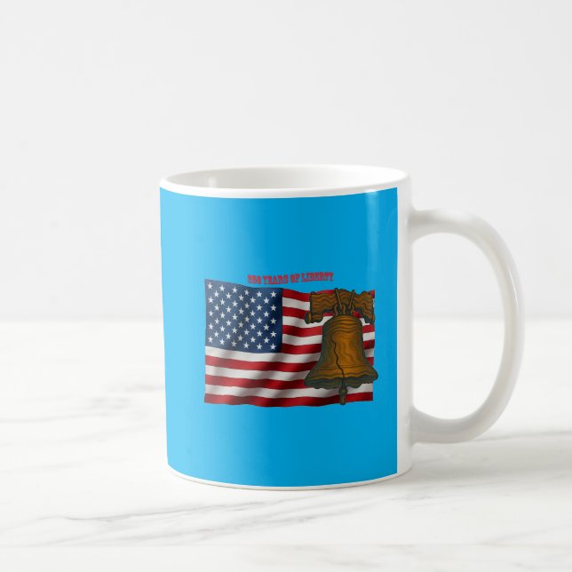 Taza De Café American Flag & Liberty Bell Independence Day URM (Derecha)