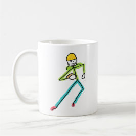 Taza De Café American Football Stickman