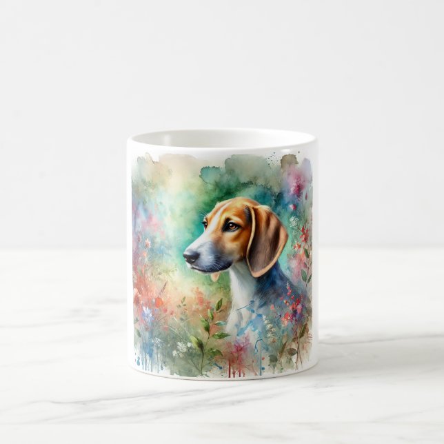 Taza De Café American Foxhound in Watercolor 200624AREF103 - Wa (Centro)
