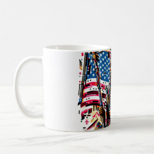 Taza De Café American g=Día del PatrimonioLleve almohada