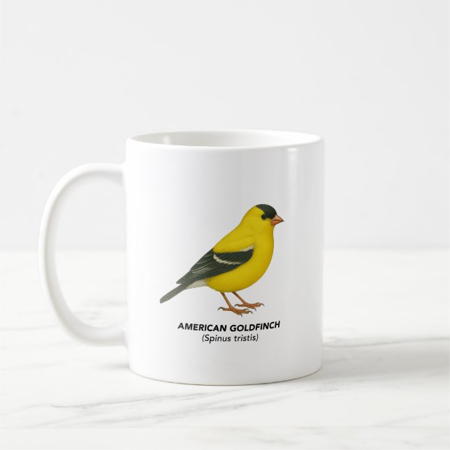 Taza De Café American Goldfinch - Colección curada de Californi (Izquierda)