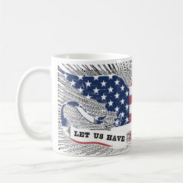 Taza De Café American Peace Eagle Bandera de Estados Unidos Art
