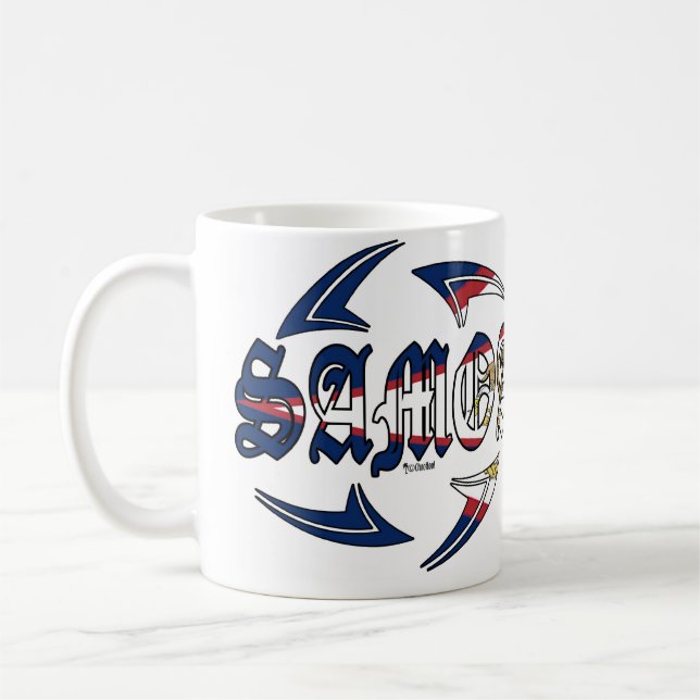 Taza De Café American Samoa tribales (Izquierda)