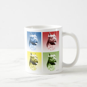Taza De Café American Staffordshire Terrier Pop Art