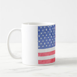 Taza De Café American USA Flag Ceramic Coffee Tea Mug