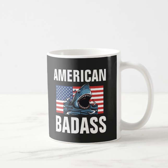 TAZA DE CAFÉ AMERICANO BADASS PATRIOT COFFEE MUG CUP (Derecha)