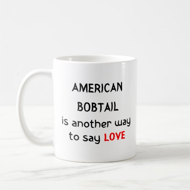 Taza De Café americano bobtail love coffee mug (Izquierda)