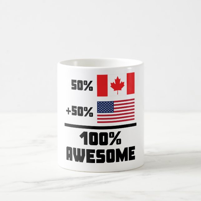 Taza De Café Americano canadiense impresionante (Centro)
