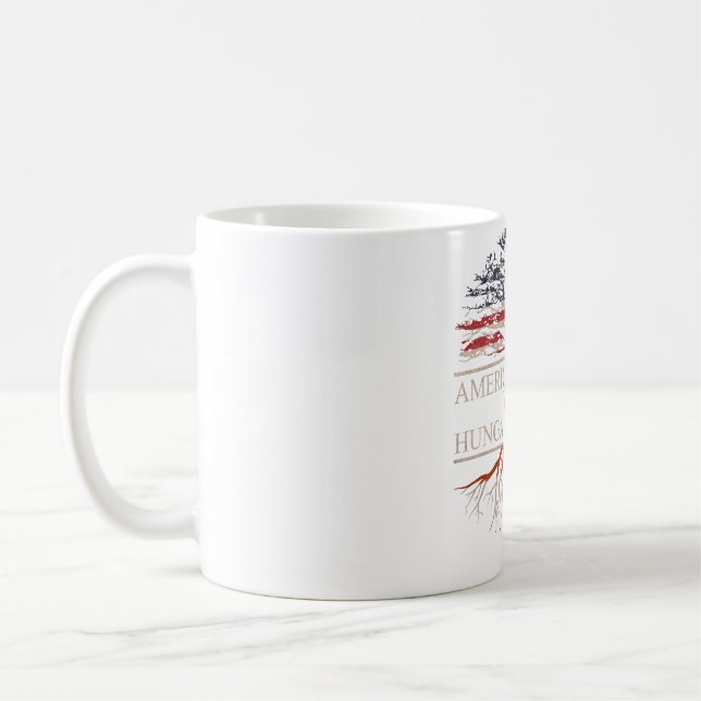 Taza De Café Americano crecido con raíces hungarias (Izquierda)