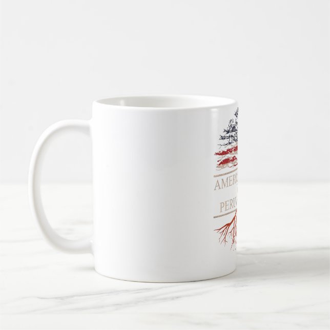 Taza De Café Americano crecido con raíces peruanas (Izquierda)