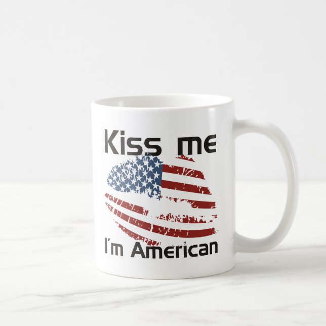 Taza De Café Americano del beso (Derecha)