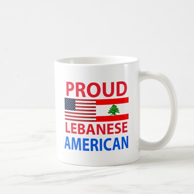 Taza De Café Americano libanés orgulloso (Derecha)