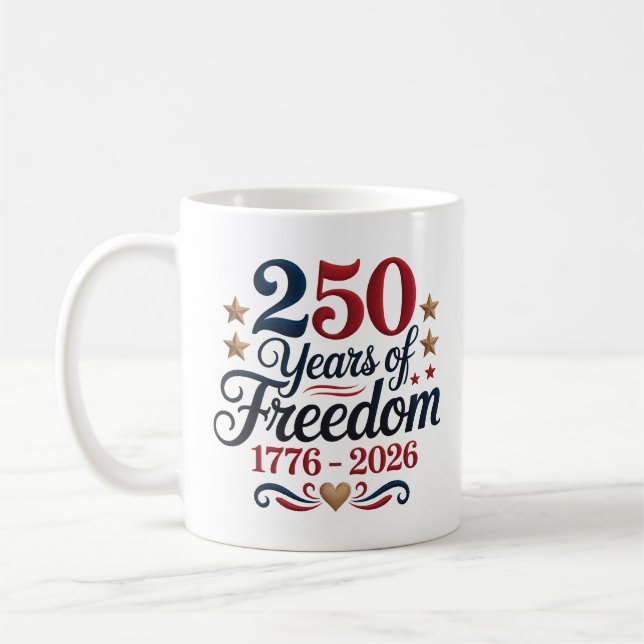 Taza De Café America's 250th Anniversary Commemorative (Izquierda)