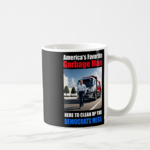 Taza De Café Américas: Hombre Basura Favorito Aquí Para Limpiar