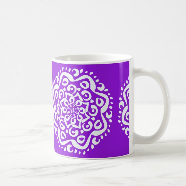 Taza De Café Amethyst Mandala (Derecha)