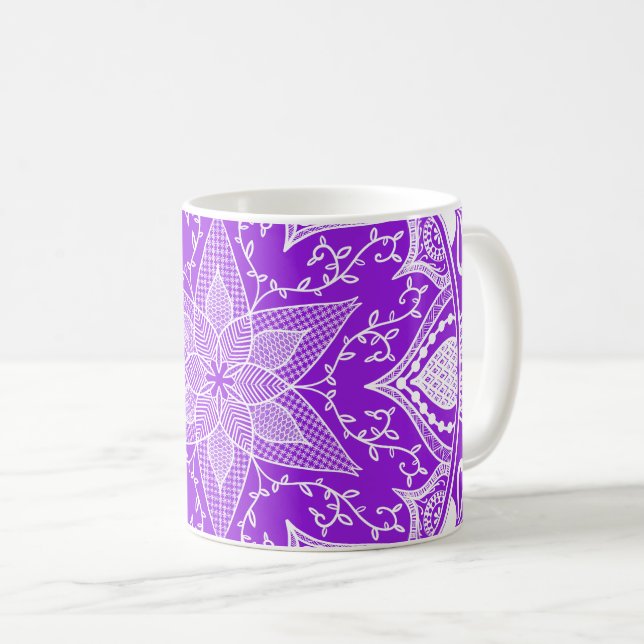 Taza De Café Amethyst Mandala (Anverso derecho)