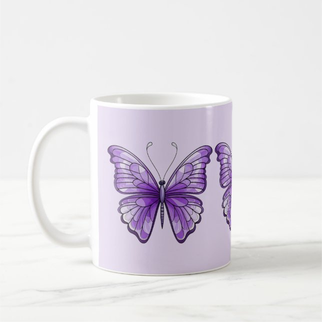 Taza De Café Amethyst Wings Mug (Izquierda)