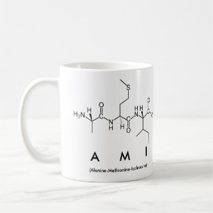 Taza De Café Ami peptide nombre mug