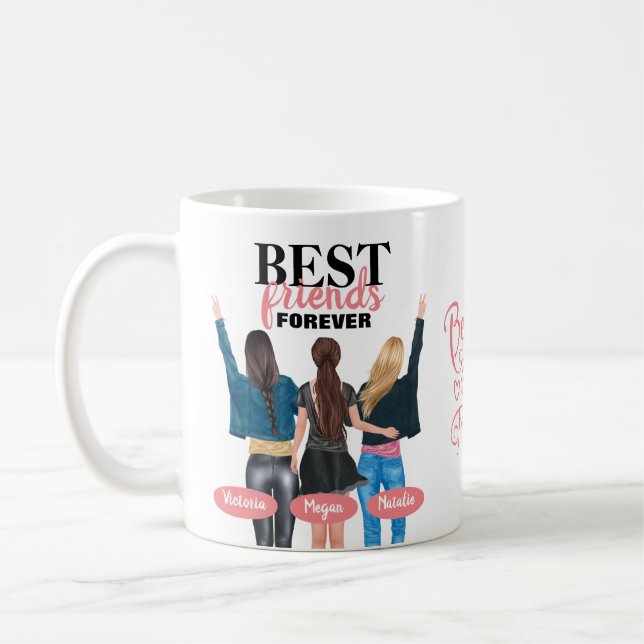 Taza de café Amigas por siempre BFF (Izquierda)