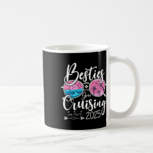 Taza De Café Amigas se van de crucero 2025 Chicas coincidentes
