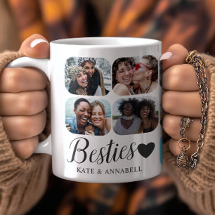 Taza De Café Amigas Simple Chic 14 Fotos Collage BFF