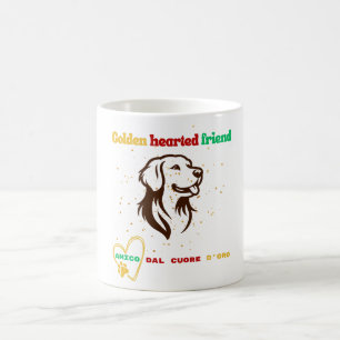 Taza De Café Amigo de Corazón Dorado Amico dal Cuore d'Oro