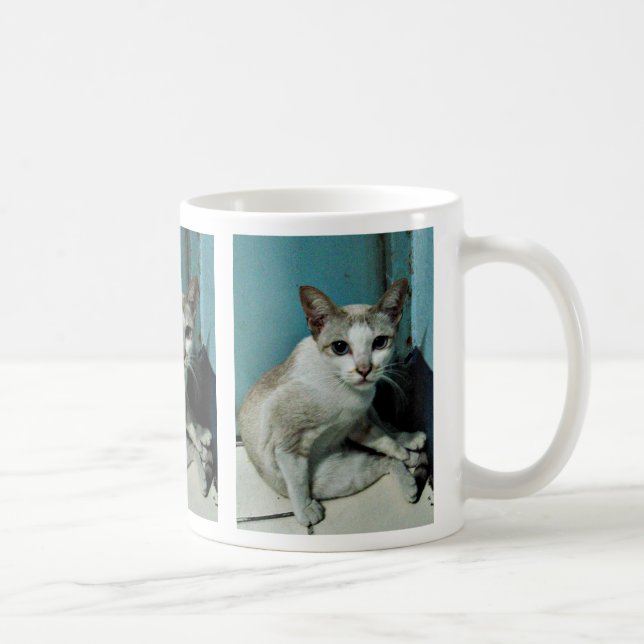 Taza De Café Amigo del gato siamés (Derecha)