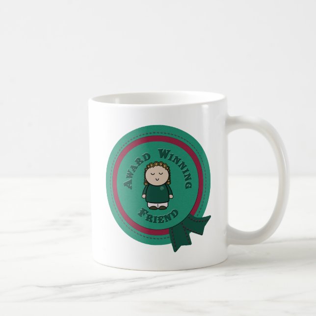 Taza De Café Amigo ganador del premio Mug (Derecha)