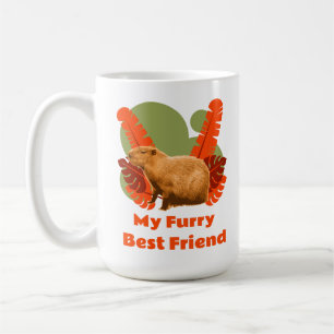 Taza De Café Amigo Peludo de Capybara Animal Tropical