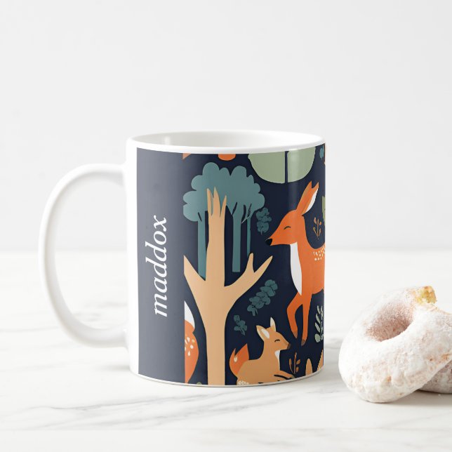 Taza De Café Amigos acogedores de Woodland (Con donut)