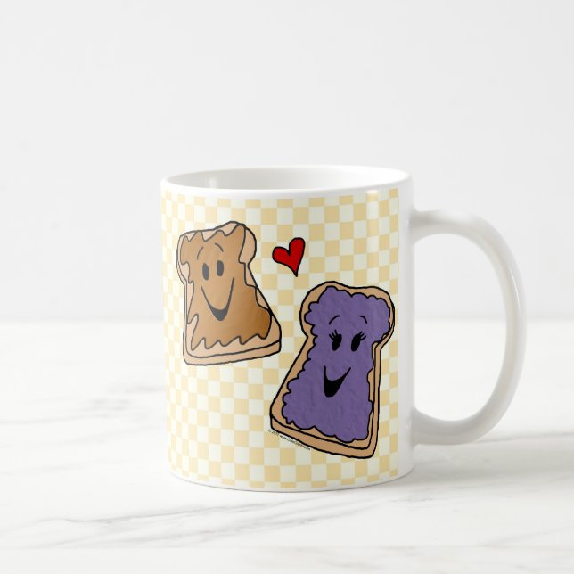 Taza De Café Amigos alegres del dibujo animado de la (Derecha)