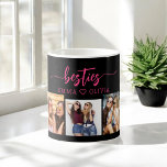 Taza De Café Amigos de Bestis Rosados Calientes 3 Collage de fo<br><div class="desc">Celebra tu amistad con el Hot Pink Besties Friends 3 Collage de fotos Keepsake Coffee Mug. Esta vibrante taza cuenta con un bello collage de tres preciadas fotos, que capturan momentos inolvidables con tus mejores amigos. El diseño rosa intenso aporta un toque divertido y de diseño, lo que lo convierte...</div>
