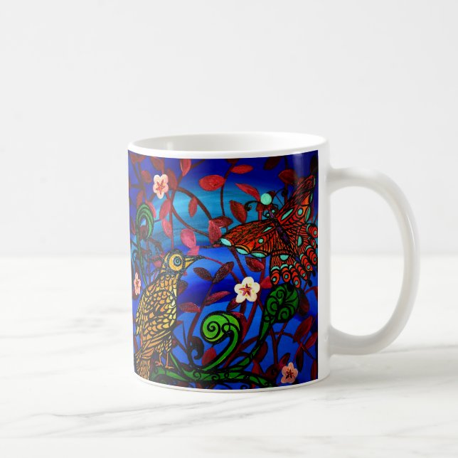 Taza De Café Amigos de Bloosom de la cereza (Derecha)
