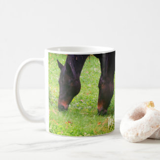 Taza De Café Amigos de caballo con una mancha personalizada