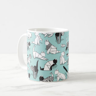 Taza De Café Amigos de gatitos de origen // razas de gatos geom