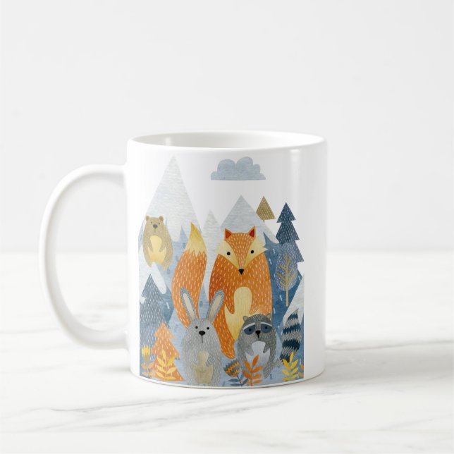 Taza De Café Amigos de los bosques en la montaña (Izquierda)