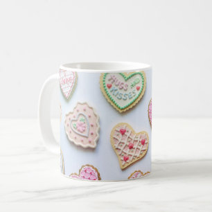 Taza De Café Amigos del Día de San Valentín Galletas Corazones