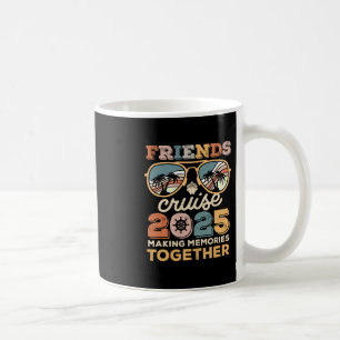 Taza De Café Amigos del equipo de crucero 2025 haciendo recuerd