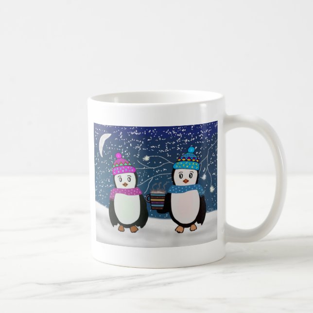 Taza De Café Amigos del pingüino (Derecha)